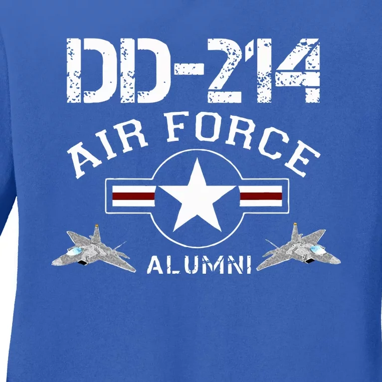 Dd214 U.S A.I.R Force Alumni Usaf Ladies Long Sleeve Shirt