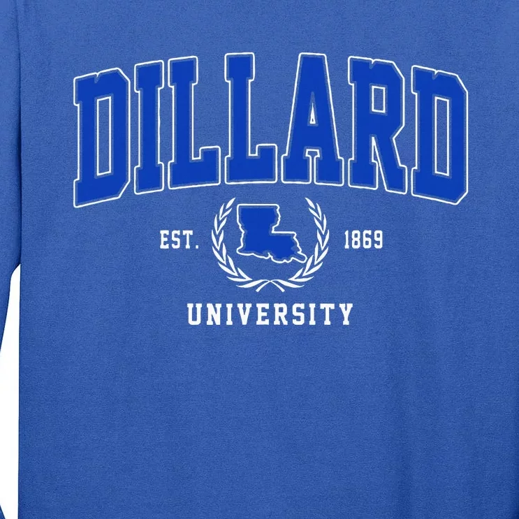 Dillard University Arch Tall Long Sleeve T-Shirt