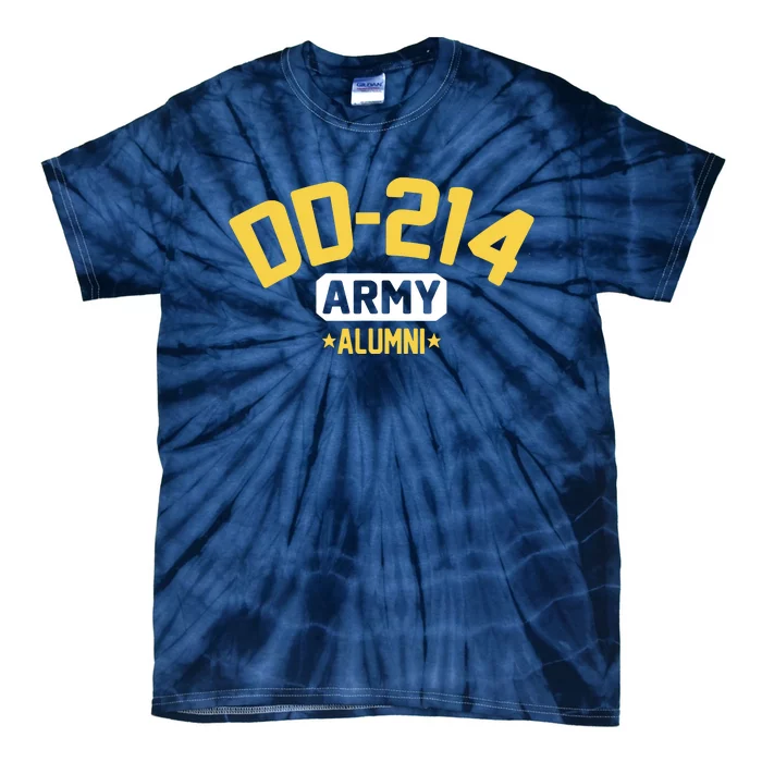 DD214 US Army Alumni Long Sleeve Tie-Dye T-Shirt