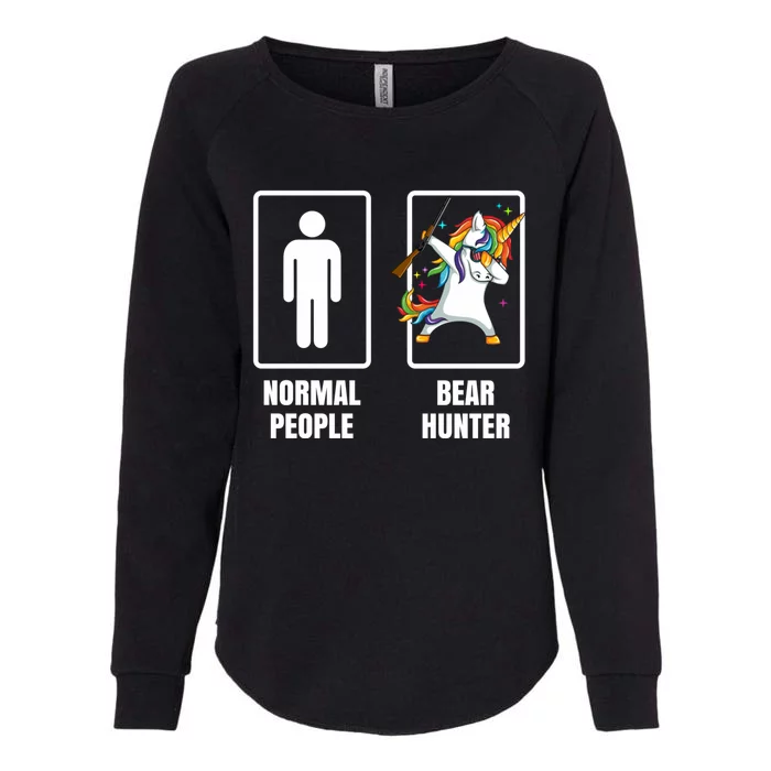 Dabbing Unicorn Bear Hunter Hunting Lover Hobby Humor Gun Gift Womens California Wash Sweatshirt