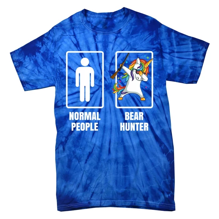 Dabbing Unicorn Bear Hunter Hunting Lover Hobby Humor Gun Gift Tie-Dye T-Shirt