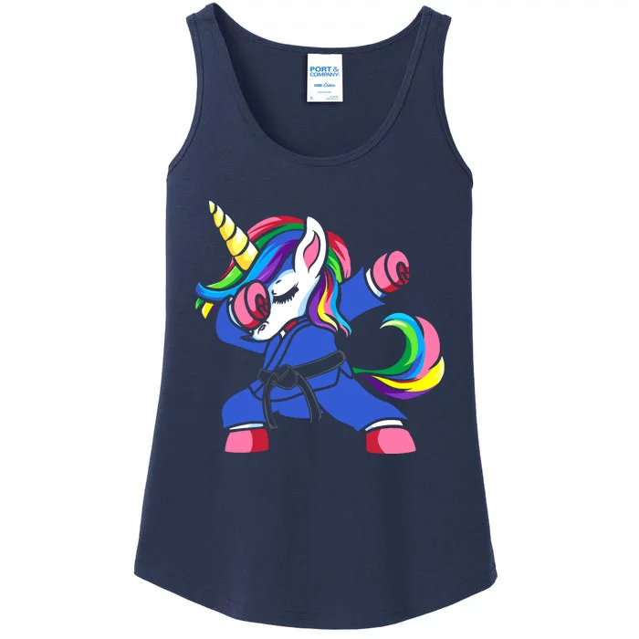 Dabbing Unicorn Brazilian Jiu Jitsu Mom Tee, BJJ Women Girl Ladies Essential Tank