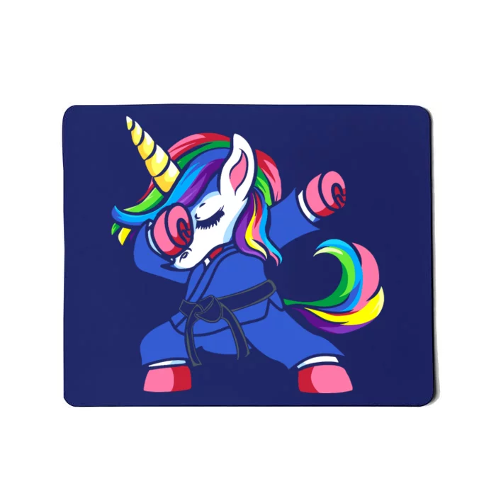 Dabbing Unicorn Brazilian Jiu Jitsu Mom Tee, BJJ Women Girl Mousepad