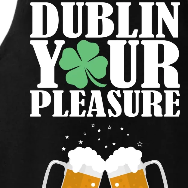 Dublin Your Pleasure Irish Beer Clover Ladies Tri-Blend Wicking Tank