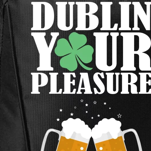 Dublin Your Pleasure Irish Beer Clover City Backpack