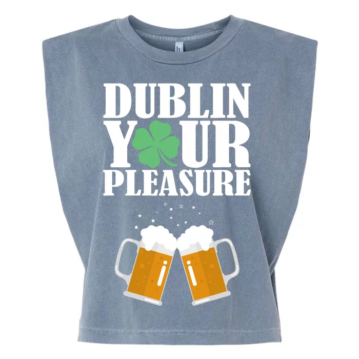 Dublin Your Pleasure Irish Beer Clover Garment-Dyed Women's Muscle Tee