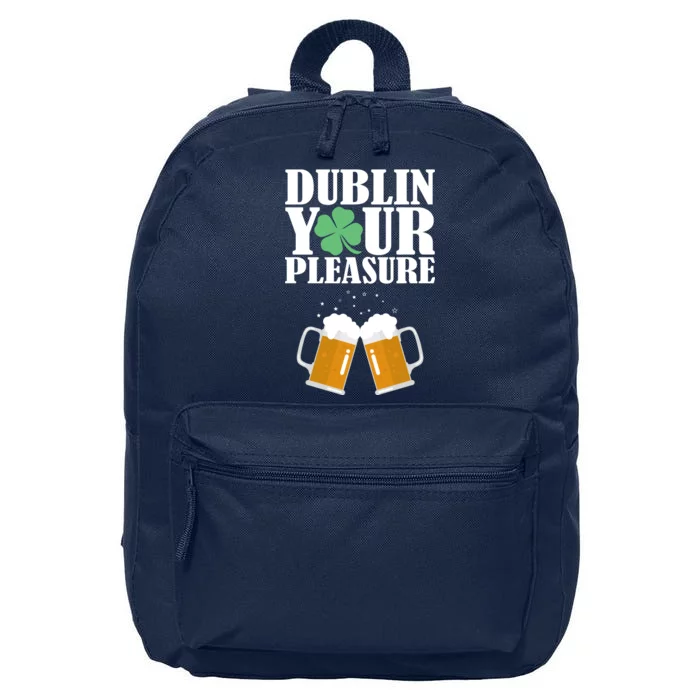 Dublin Your Pleasure Irish Beer Clover 16 in Basic Backpack