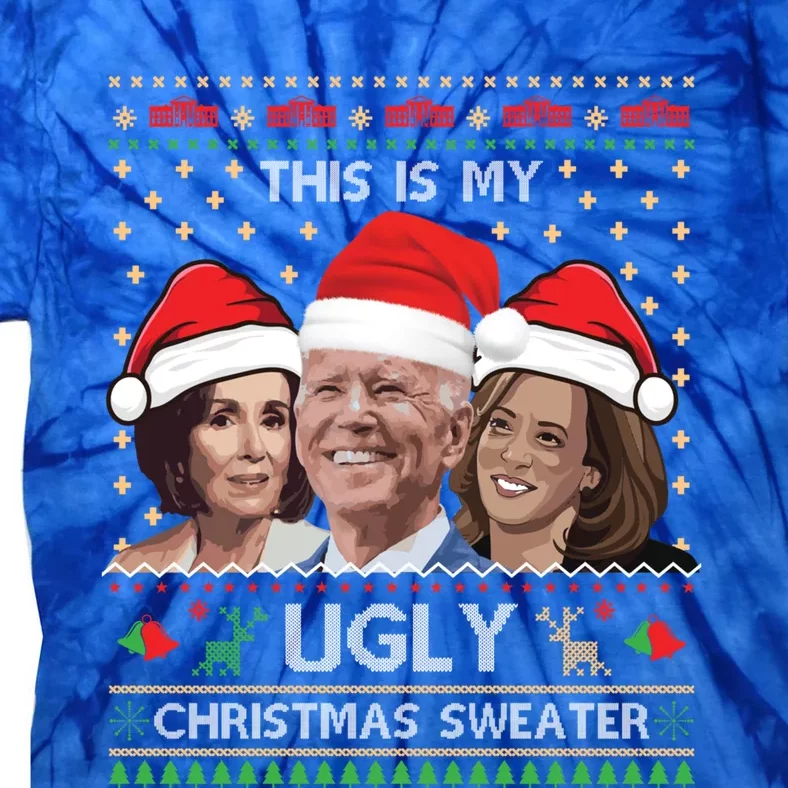 Democratic Ugly Christmas Political Group Biden Xmas Gift Tie-Dye T-Shirt