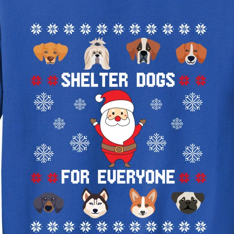 Dogs Ugly Christmas Gift Cute Dog Mom Rescue Adopt Great Gift Tall Sweatshirt