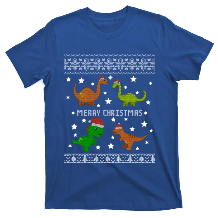 Dinosaur Ugly Christmas Sweater Funny Xmas Gift Adults Meaningful Gift T-Shirt