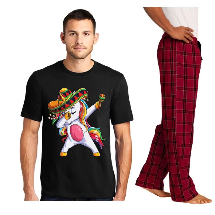 Dabbing Unicorn Cinco De Mayo Mexican Gift Pajama Set