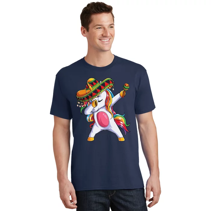 Dabbing Unicorn Cinco De Mayo Mexican Gift T-Shirt