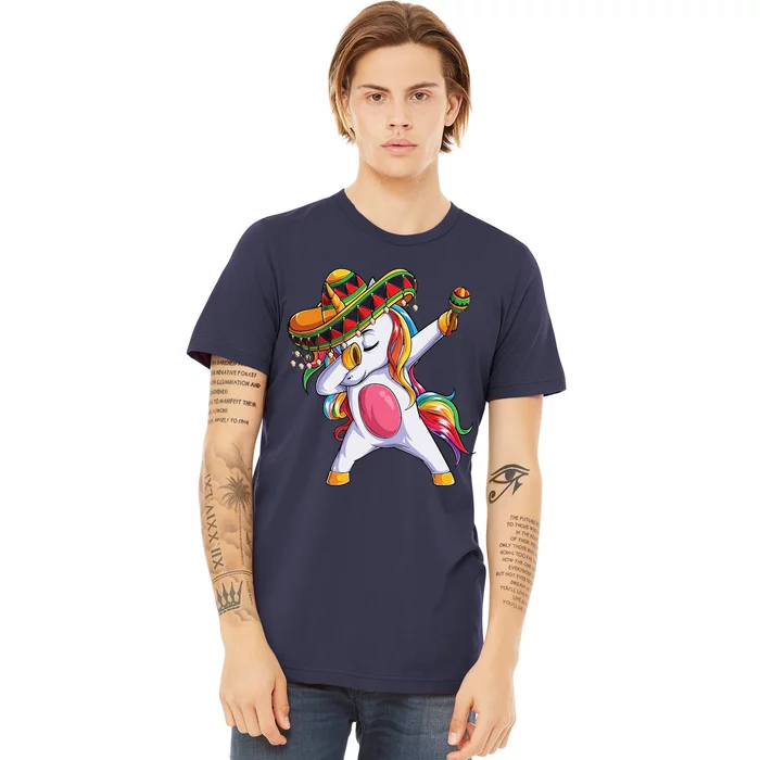 Dabbing Unicorn Cinco De Mayo Mexican Gift Premium T-Shirt