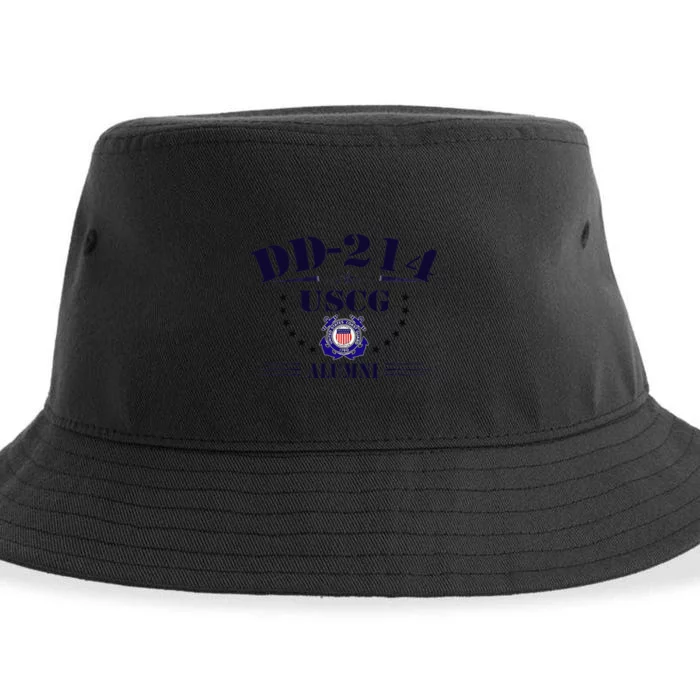 DD214 US Coast Guard (USCG) Alumni Sustainable Bucket Hat