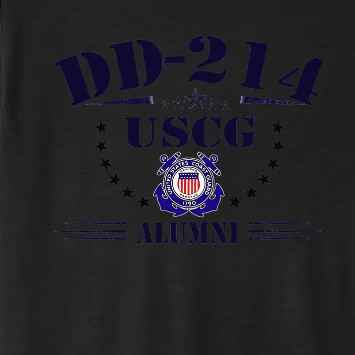 DD214 US Coast Guard (USCG) Alumni ChromaSoft Performance T-Shirt