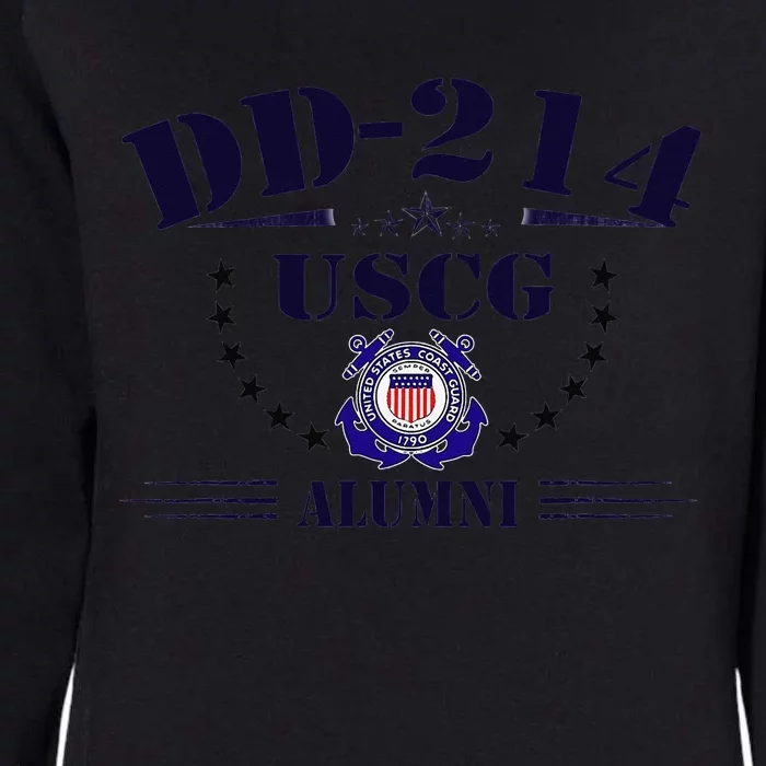 DD214 US Coast Guard (USCG) Alumni Womens California Wash Sweatshirt