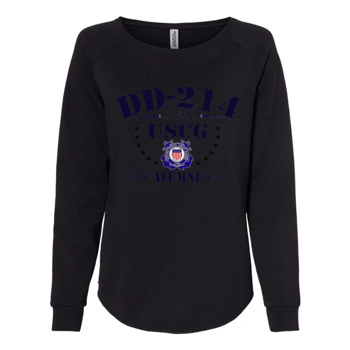 DD214 US Coast Guard (USCG) Alumni Womens California Wash Sweatshirt