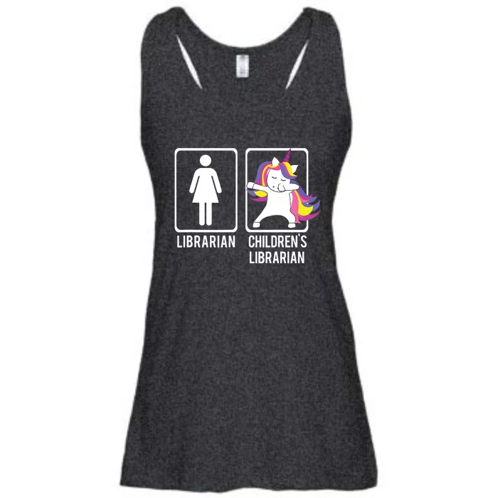 DABBING UNICORN CHILDRENS LIBRARIAN Gift Dabs Library Ladies Essential Flowy Tank