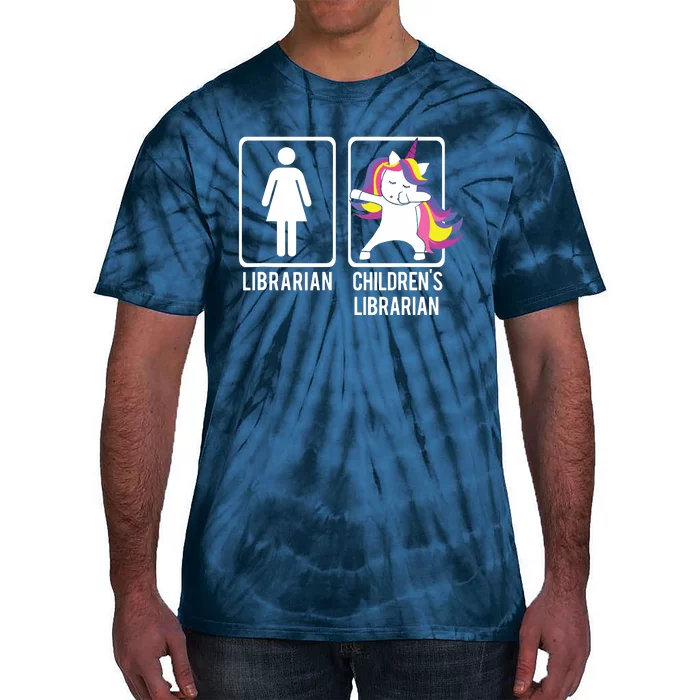 DABBING UNICORN CHILDRENS LIBRARIAN Gift Dabs Library Tie-Dye T-Shirt