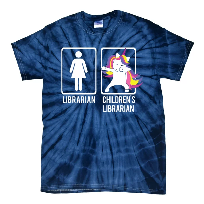 DABBING UNICORN CHILDRENS LIBRARIAN Gift Dabs Library Tie-Dye T-Shirt