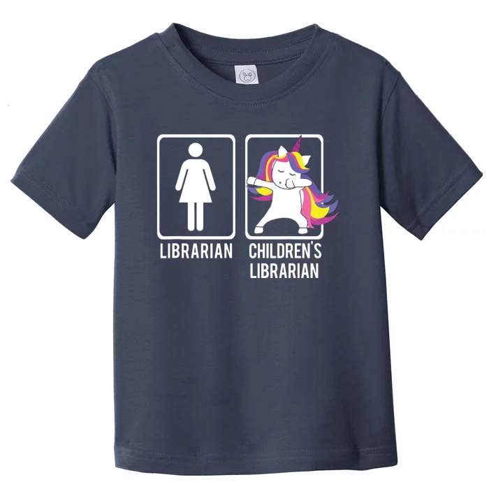 DABBING UNICORN CHILDRENS LIBRARIAN Gift Dabs Library Toddler T-Shirt