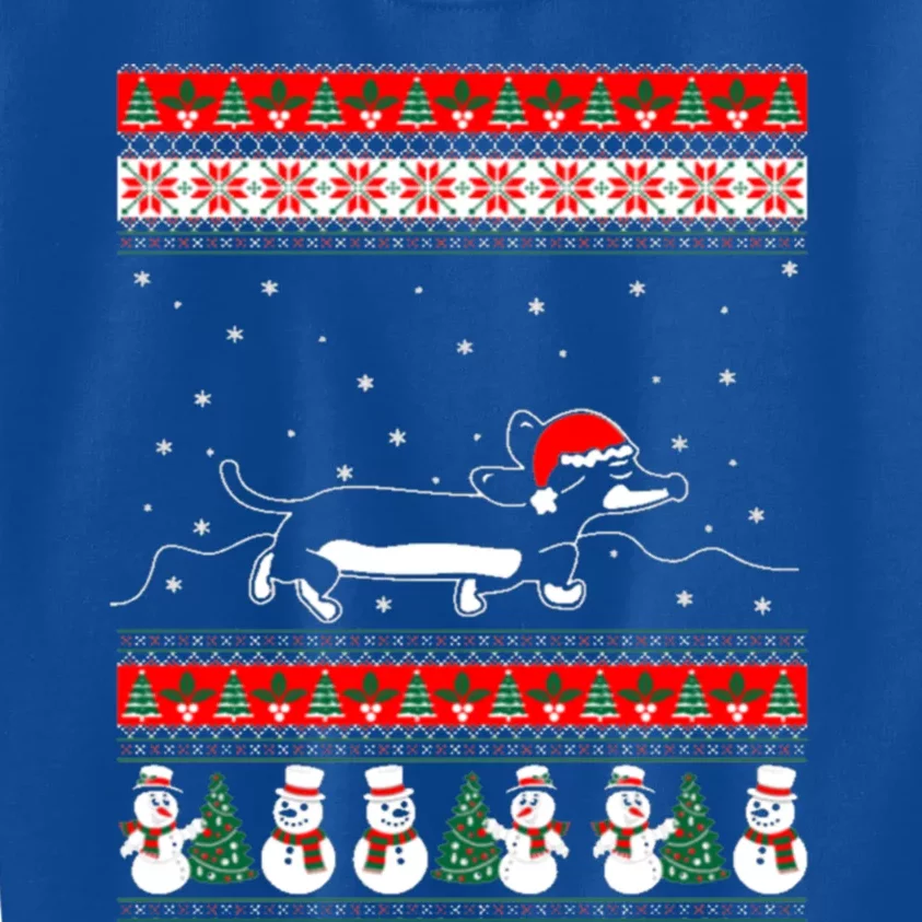 Dachshund Ugly Christmas Gift For Christmas Birthday Kids Sweatshirt