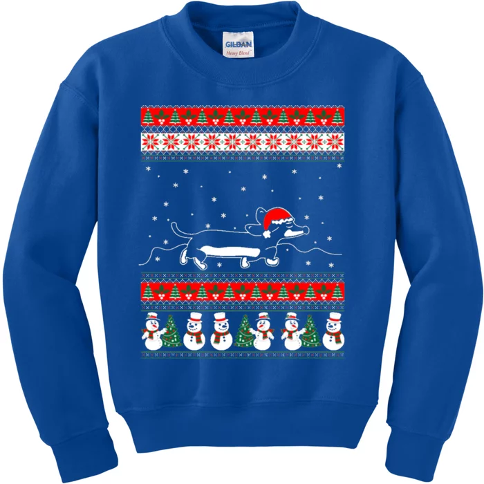 Dachshund Ugly Christmas Gift For Christmas Birthday Kids Sweatshirt