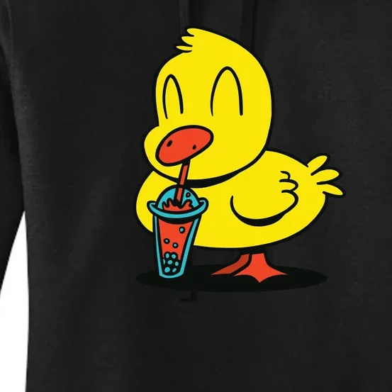 Duck Bubble Tea Women's Pullover Hoodie