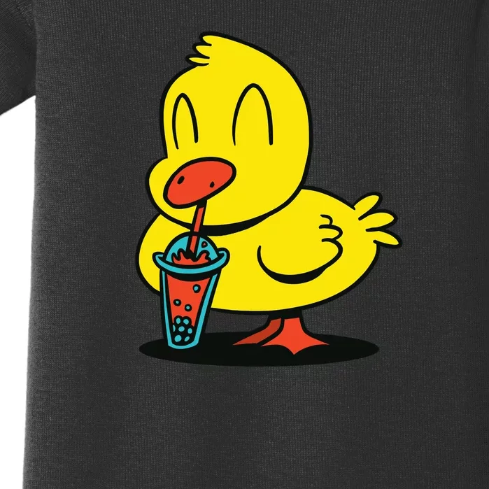 Duck Bubble Tea Baby Bodysuit