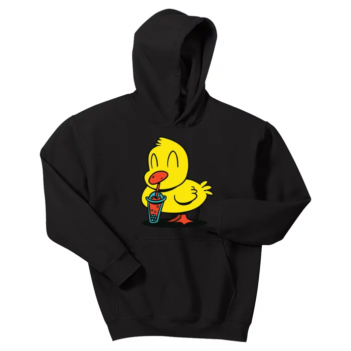 Duck Bubble Tea Kids Hoodie