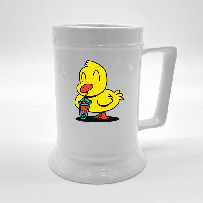 Duck Bubble Tea Front & Back Beer Stein