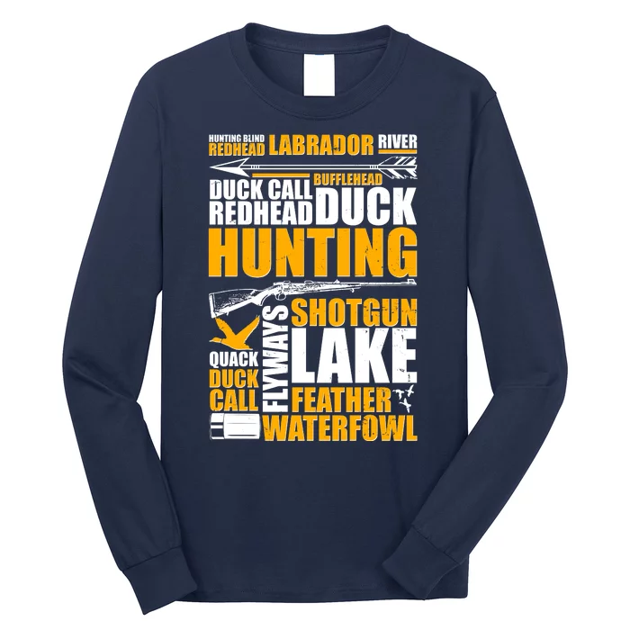 Duck Call Redhead Duck Hunting Long Sleeve Shirt