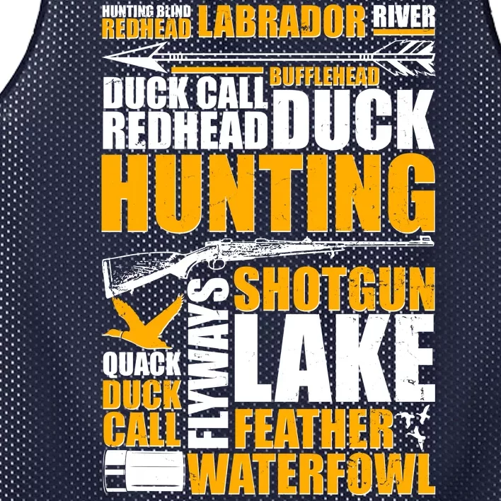 Duck Call Redhead Duck Hunting Mesh Reversible Basketball Jersey Tank