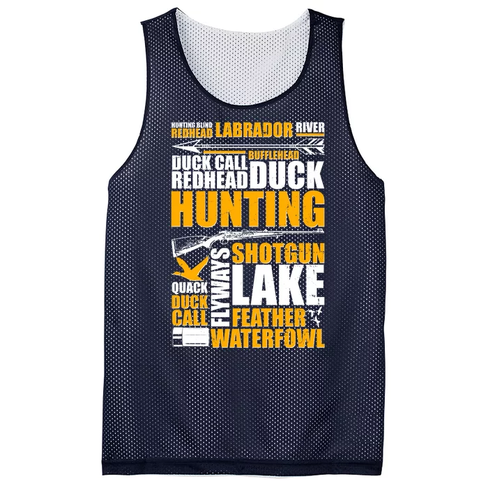 Duck Call Redhead Duck Hunting Mesh Reversible Basketball Jersey Tank