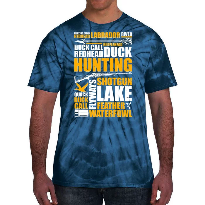 Duck Call Redhead Duck Hunting Tie-Dye T-Shirt