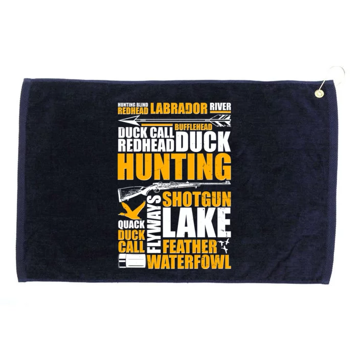 Duck Call Redhead Duck Hunting Grommeted Golf Towel