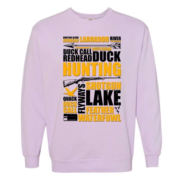 Duck Call Redhead Duck Hunting Garment-Dyed Sweatshirt