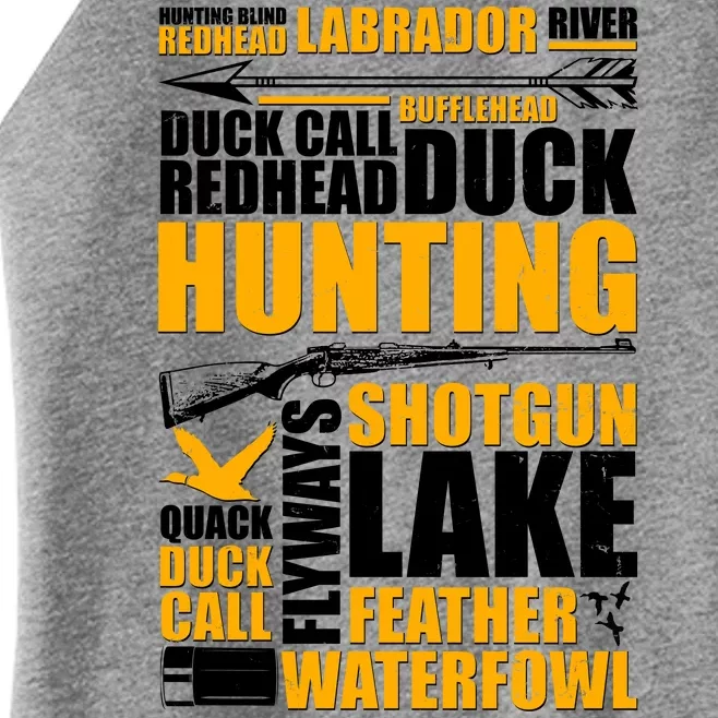 Duck Call Redhead Duck Hunting Women’s Perfect Tri Rocker Tank