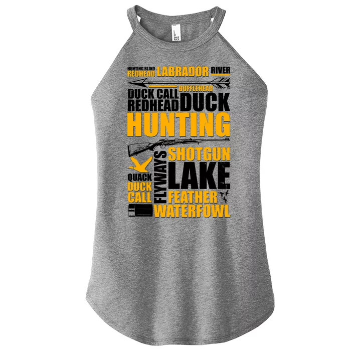 Duck Call Redhead Duck Hunting Women’s Perfect Tri Rocker Tank