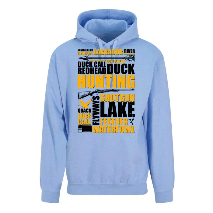 Duck Call Redhead Duck Hunting Unisex Surf Hoodie