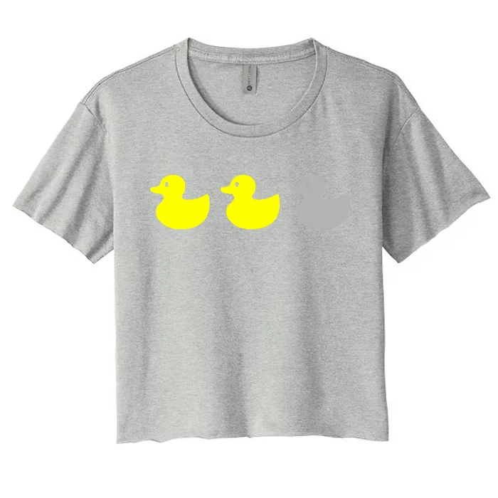 Duck Duck Grey Women's Crop Top Tee