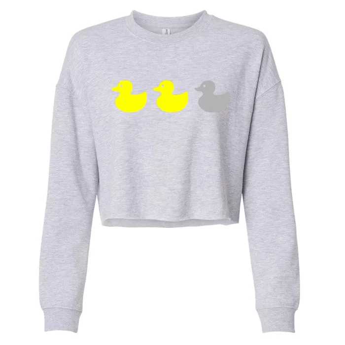 Duck Duck Grey Cropped Pullover Crew