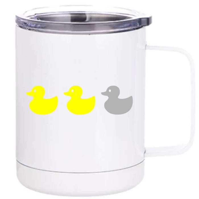 Duck Duck Grey Front & Back 12oz Stainless Steel Tumbler Cup