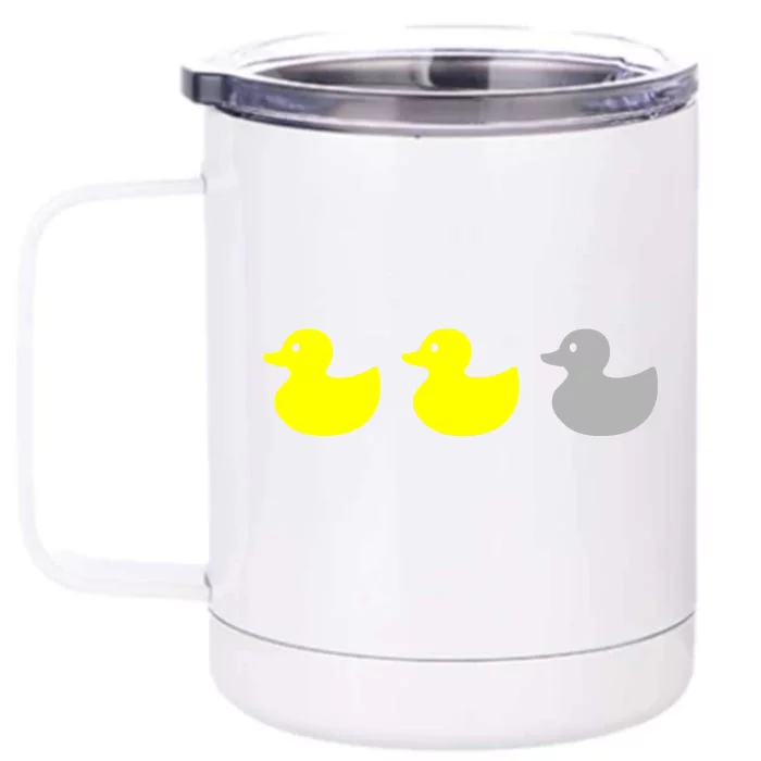 Duck Duck Grey Front & Back 12oz Stainless Steel Tumbler Cup