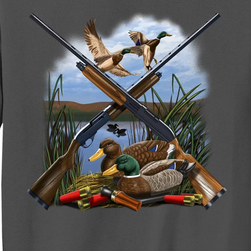 Duck Hunting Layout Tall Sweatshirt