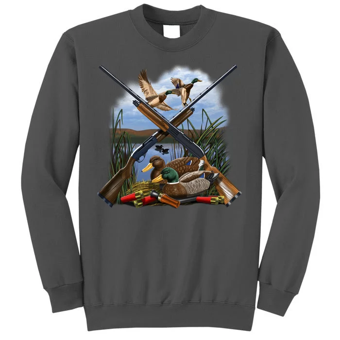 Duck Hunting Layout Tall Sweatshirt