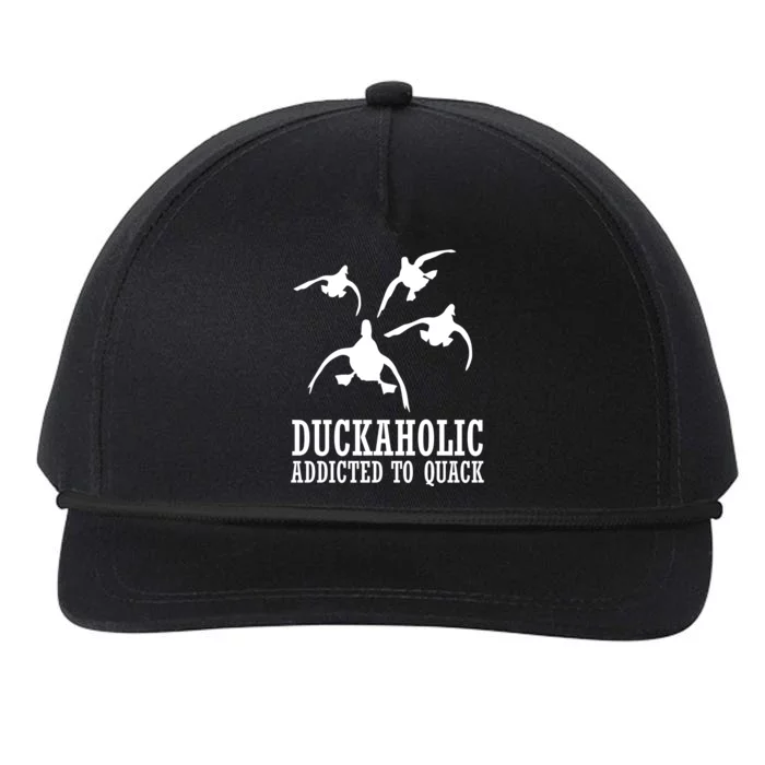 Duckaholic Addicted to Quack Snapback Five-Panel Rope Hat