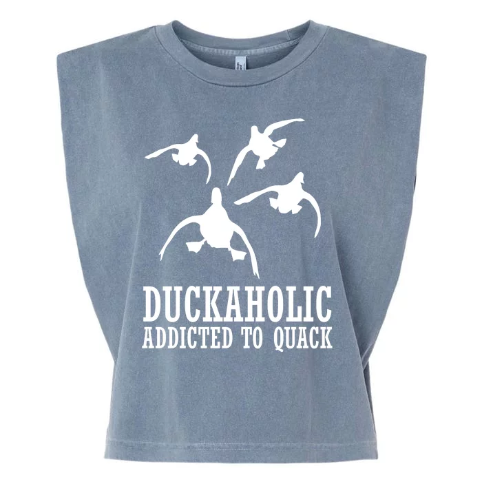 Duckaholic Addicted to Quack Garment-Dyed Women's Muscle Tee