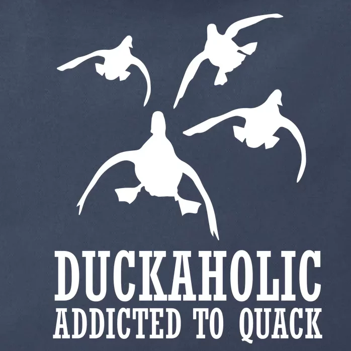 Duckaholic Addicted to Quack Zip Tote Bag