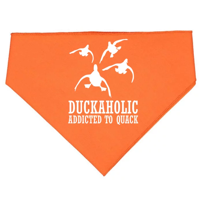 Duckaholic Addicted to Quack USA-Made Doggie Bandana